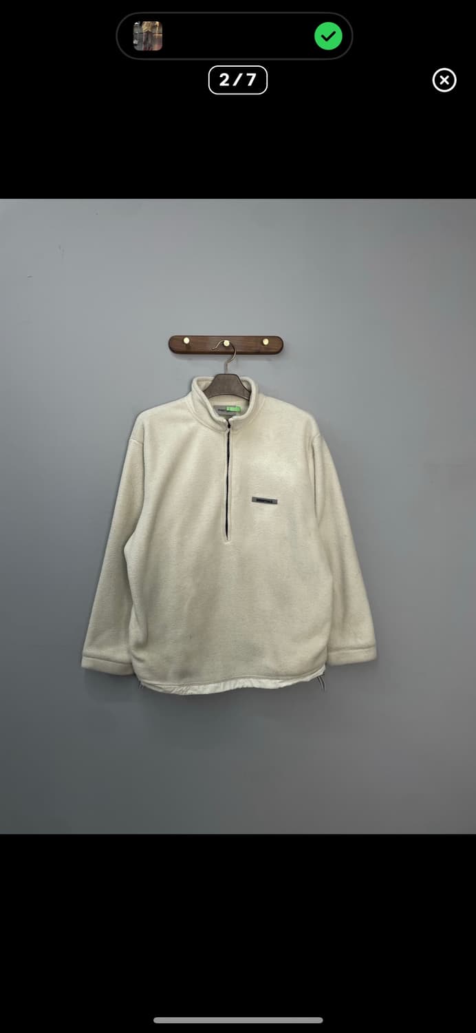 에센셜 아이보리 반집업 플리스 A3437 상품이미지2