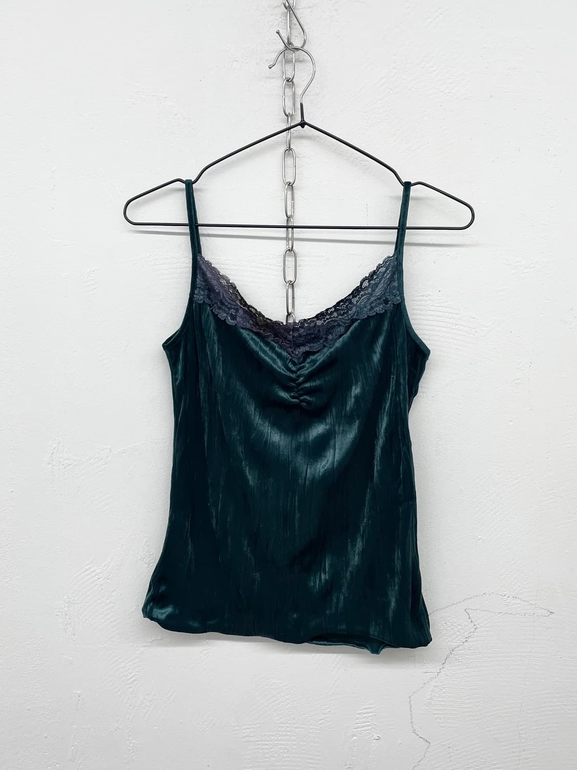 셔링 벨벳 레이스 슬리브리스 상품이미지4