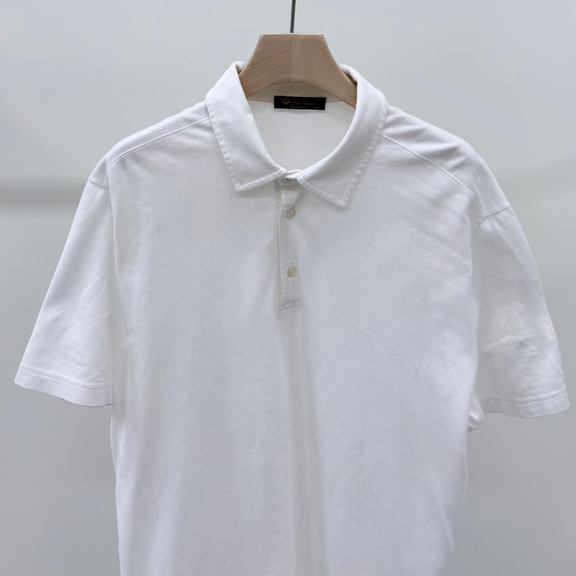 [S+급/2XL] 로로피아나 피에트로 폴로 반팔 카라티 화이트 상품이미지2