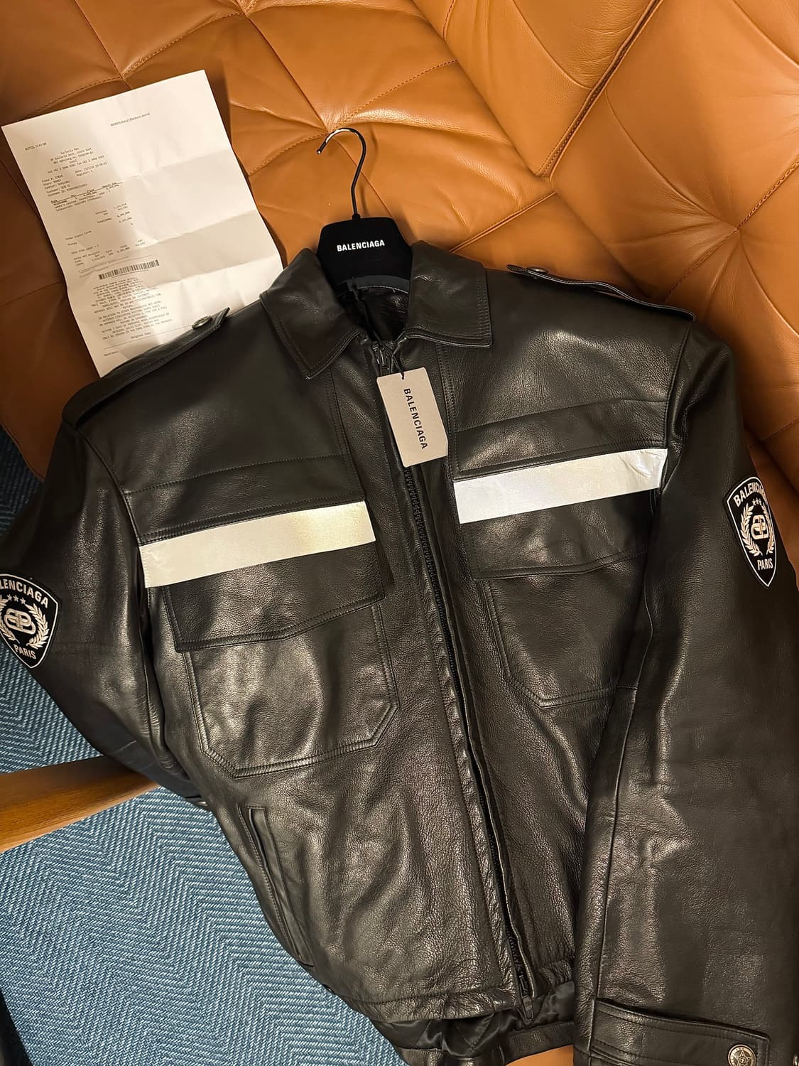 발렌시아가 유니폼 레더자켓 2 상품이미지3