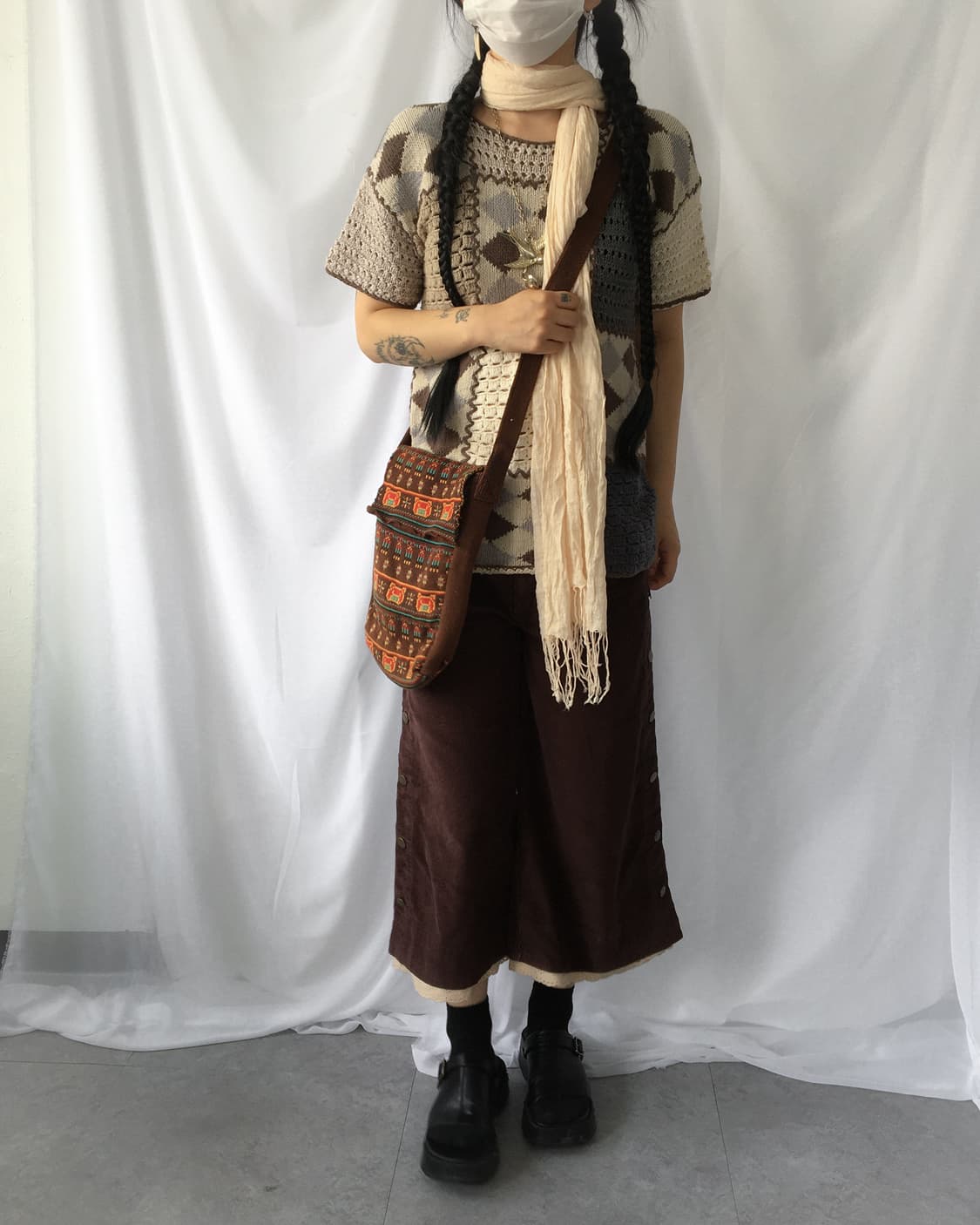 Pattern mixed knit 상품이미지9