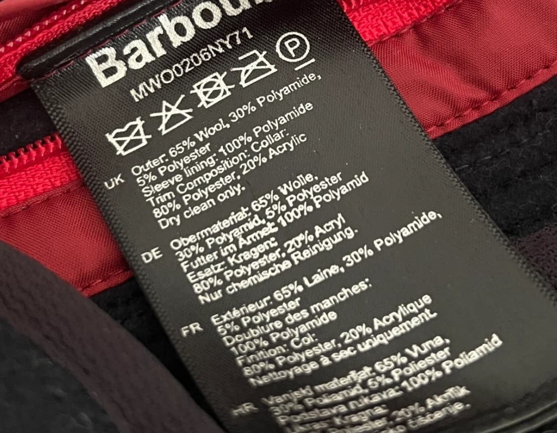 바버 울 피 코트 타탄 클래식  상품이미지6