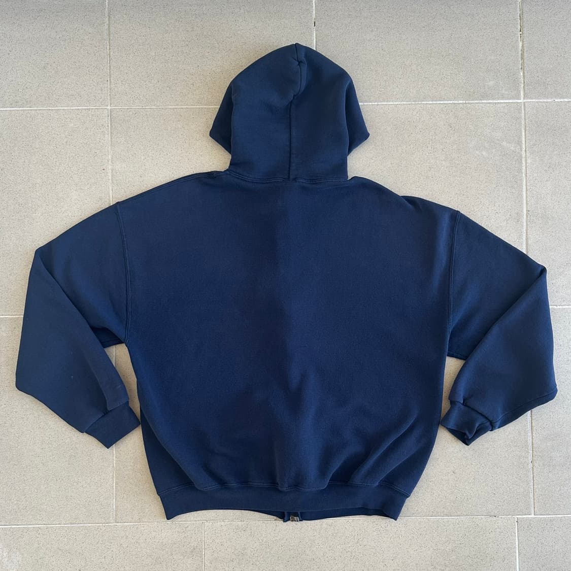 90s 빈티지 러셀 후드집업 네이비 XL 상품이미지2