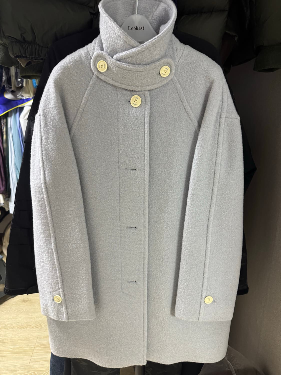 룩캐스트 코트 소라색 상품이미지2