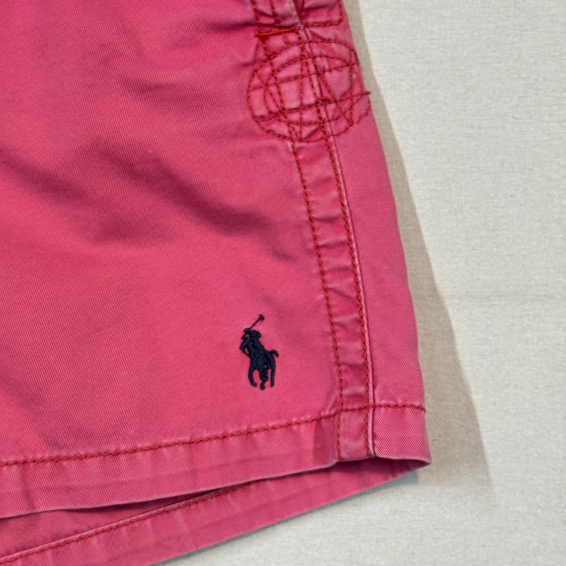 S) 폴로 랄프로렌 두산 프렙스터 면바지 반바지 핑크 상품이미지2