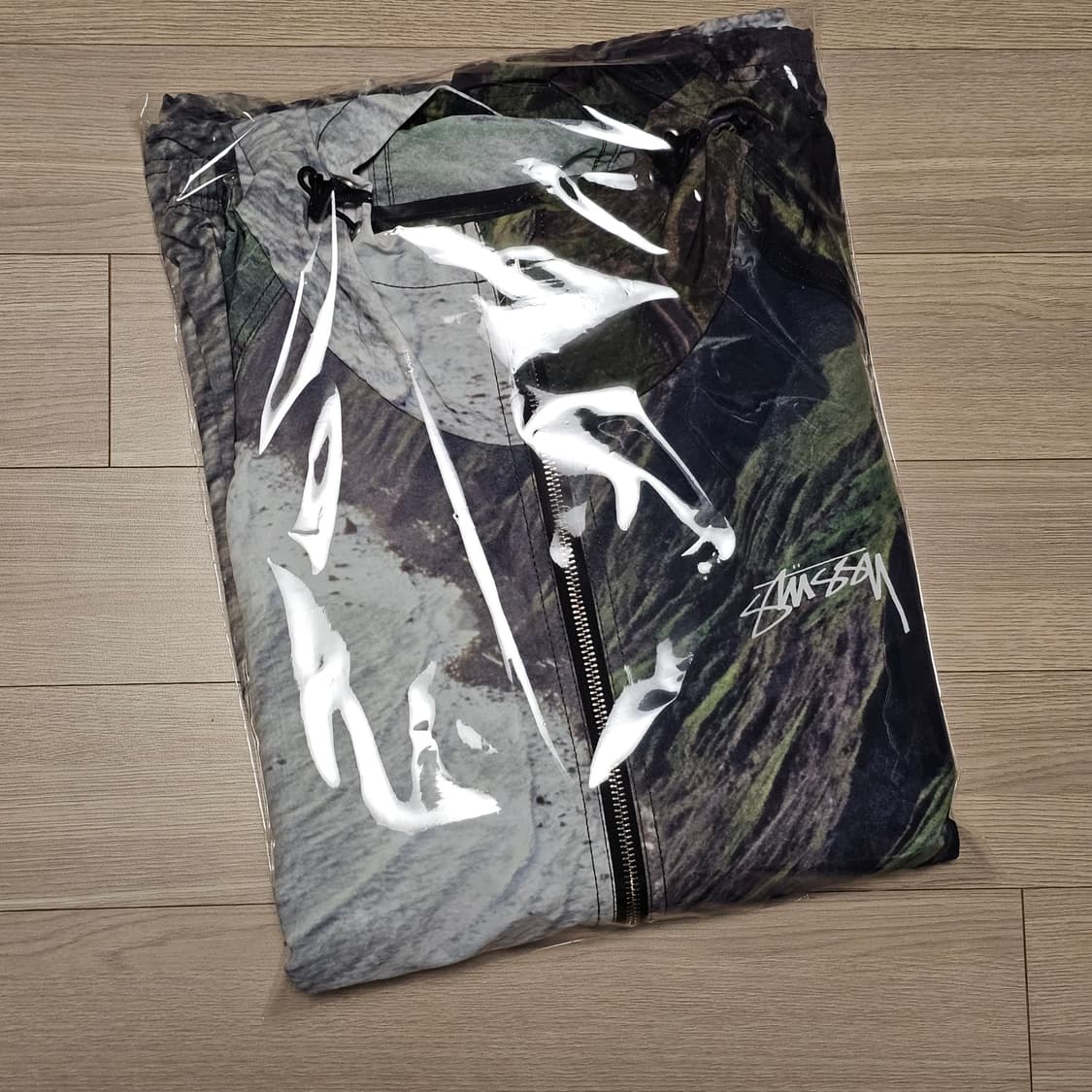 XL 2회착 스투시 코스트라인 비치 쉘 바람막이 자켓 멀티 105 110 상품이미지9