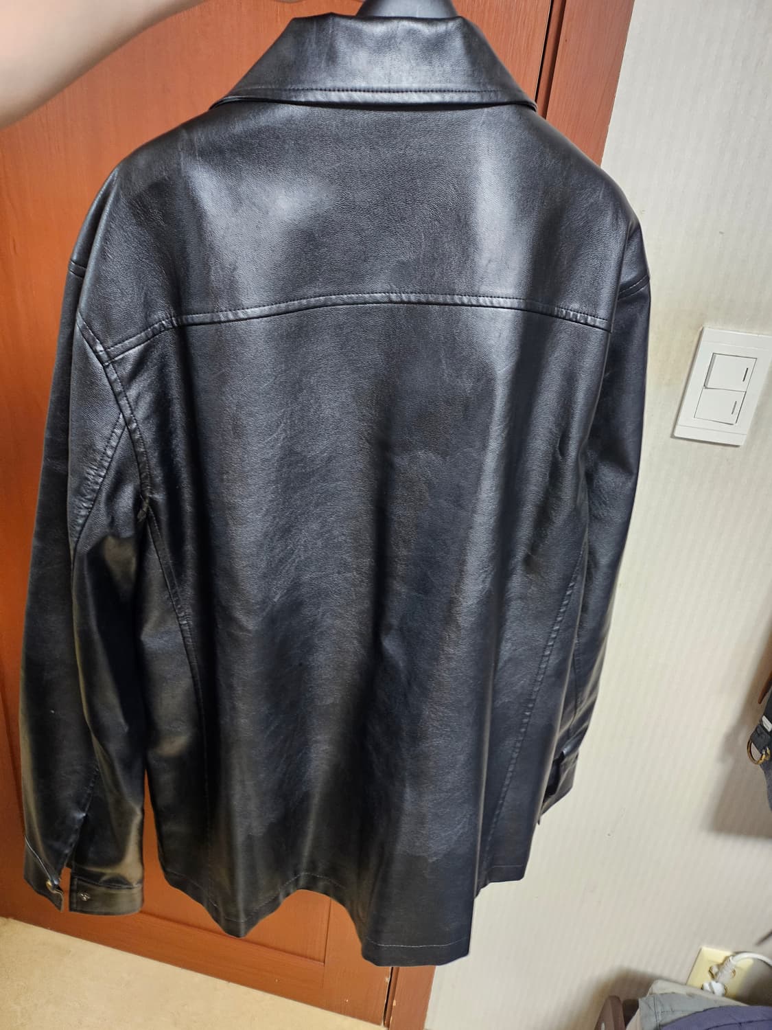 kidsuper 블루 스트릿 홀리건 페이크레더 상품이미지4