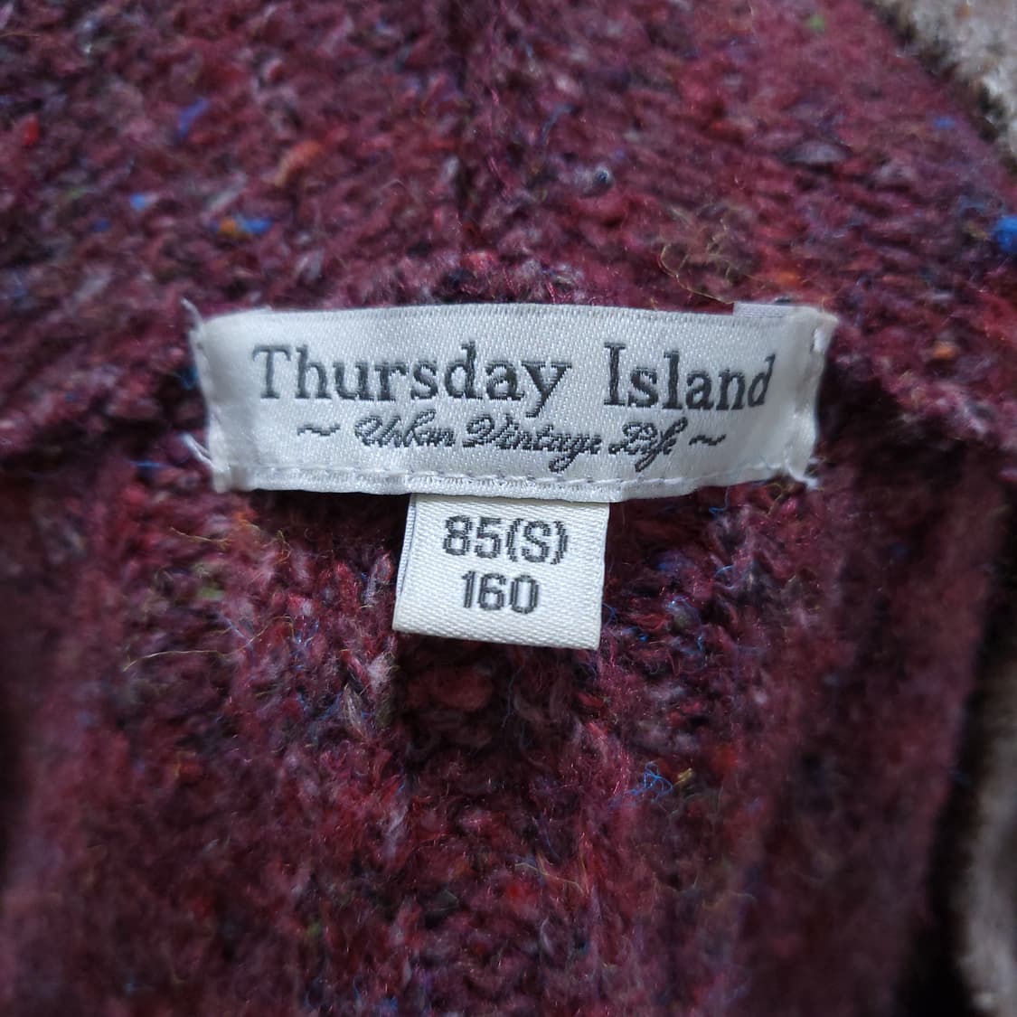 써스데이아일랜드 여성 니트 후드집업 M 0223 상품이미지7