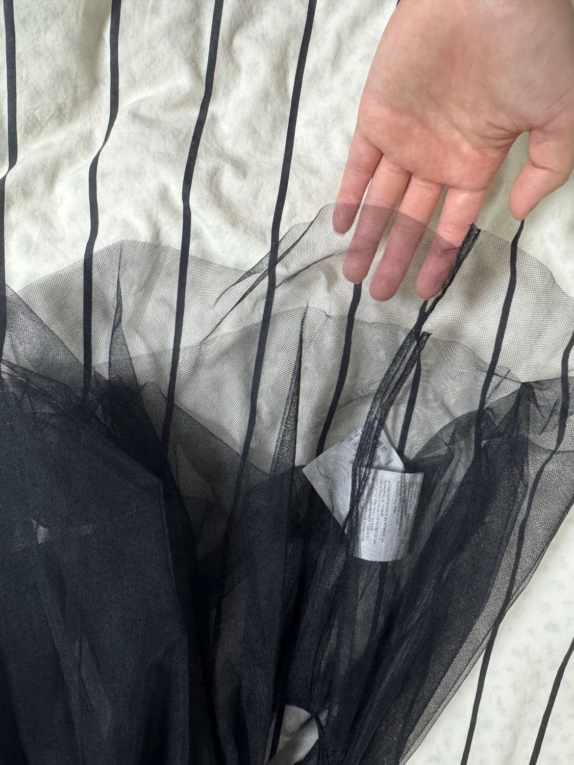 느와케이니노미야 24ss 튤 베스트 (S) 상품이미지7