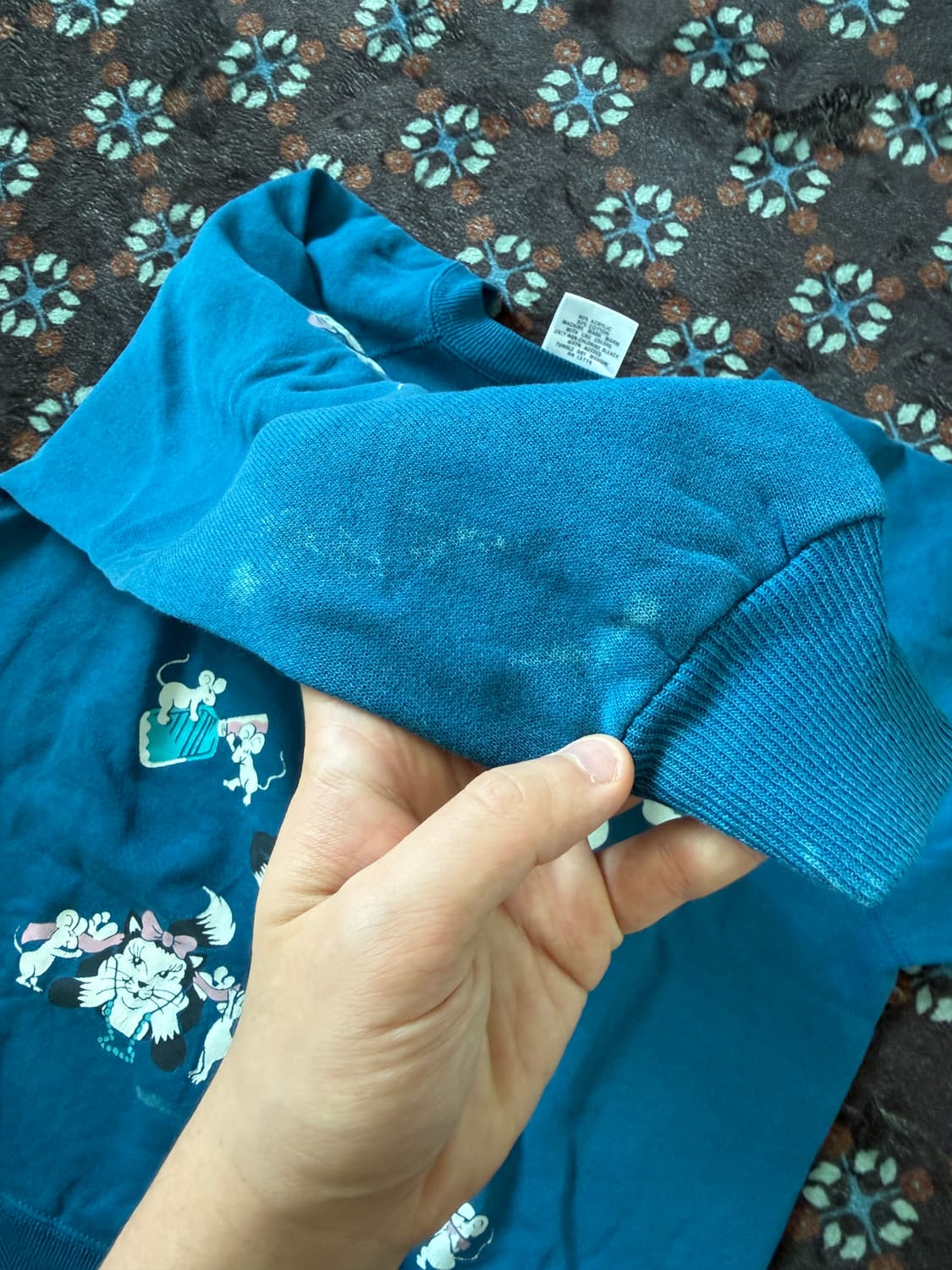 90s made in usa hanes sweatshirt 고양이 상품이미지5