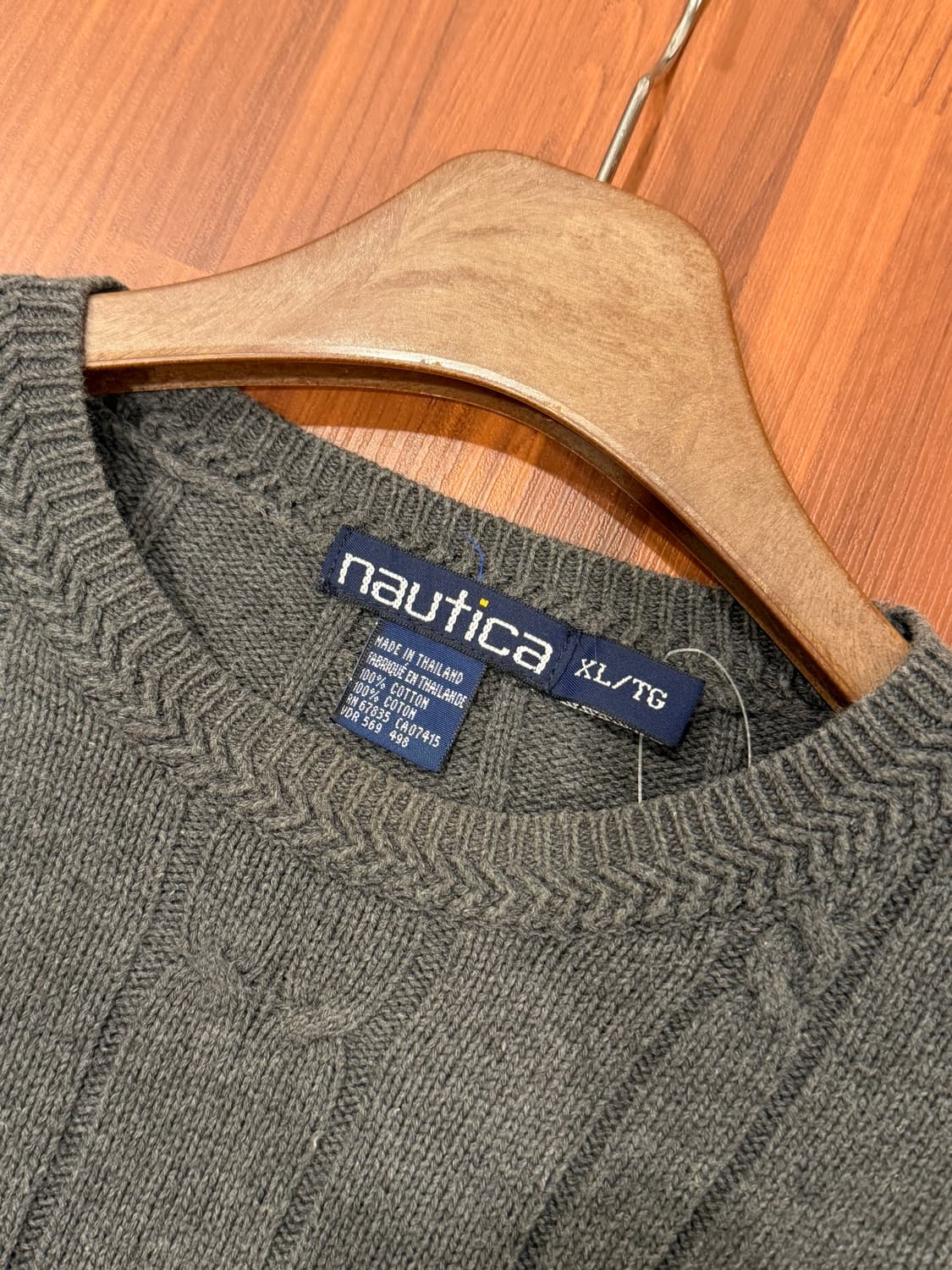 90s Nautica 노티카 케이블 크루넥 니트 상품이미지7