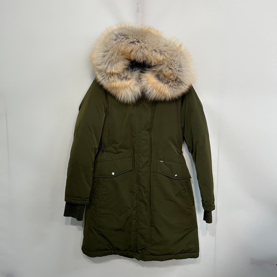 헤지스 여성 구스다운 야상 롱패딩 95 상품이미지1