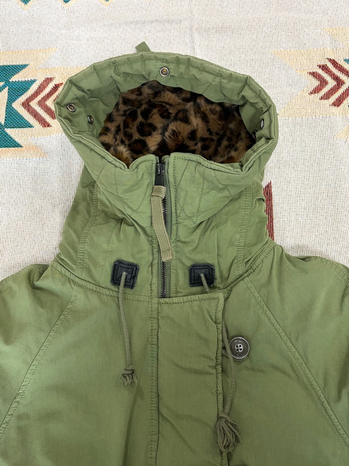 D&S Ralph Lauren 레오파드 N3B 밀리터리 야상 패딩 파카 상품이미지2