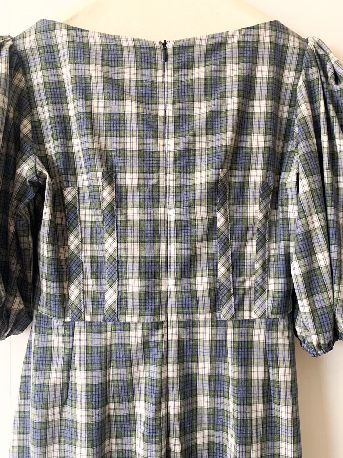 [EU38] 알렉사 청 체크 롱 원피스 상품이미지6