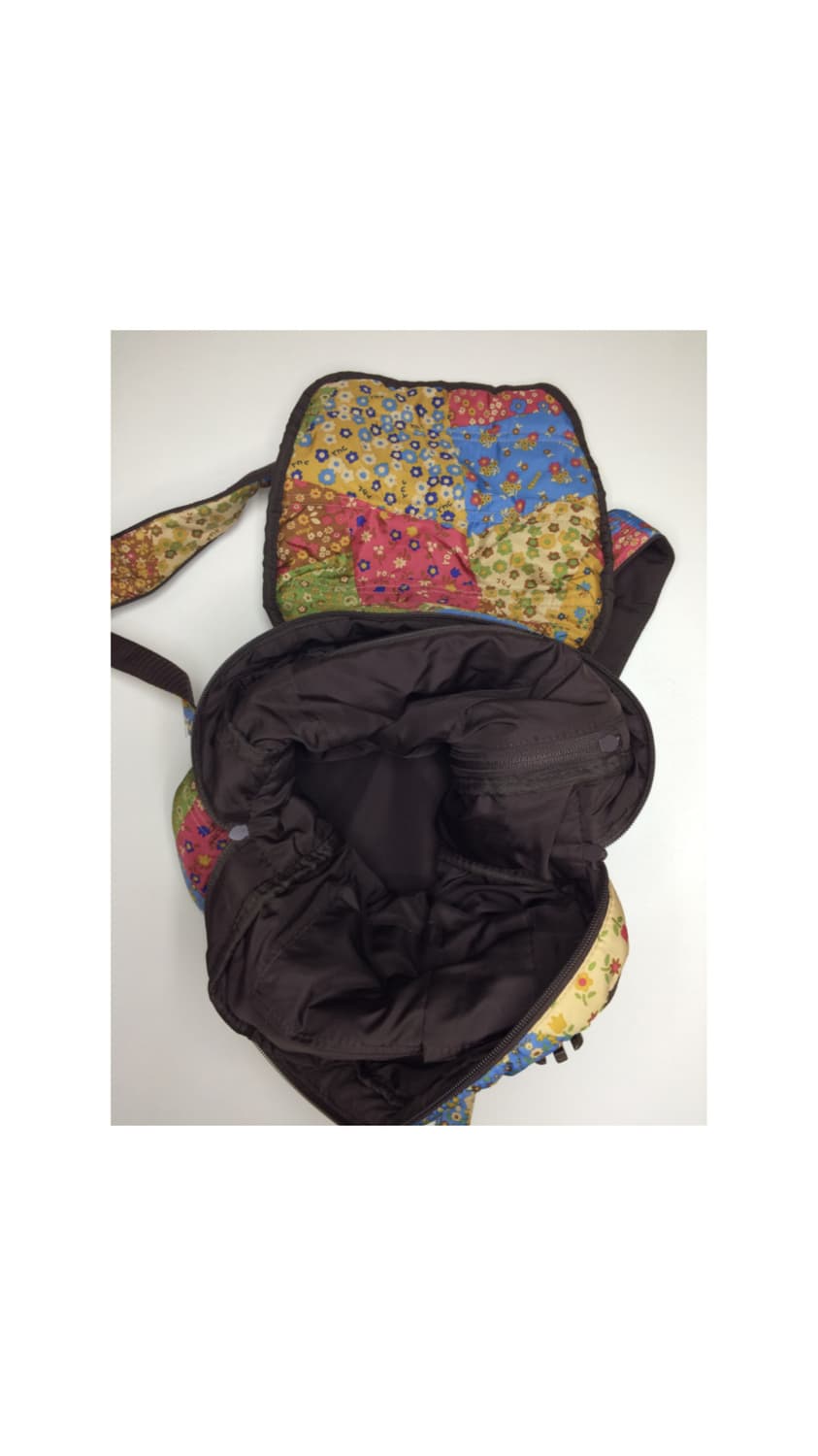 빈티지 플라워 에스닉 패치워크 패디드 백팩 상품이미지4