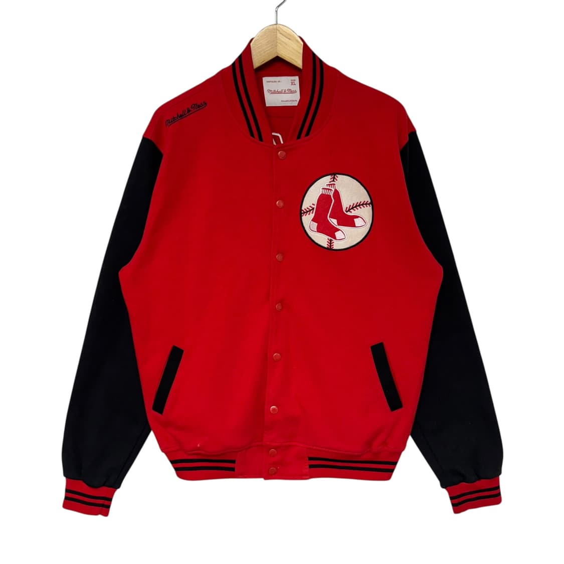 미첼엔네스 필라델피아 보스턴레드삭스 코튼바시티자켓 상품이미지2