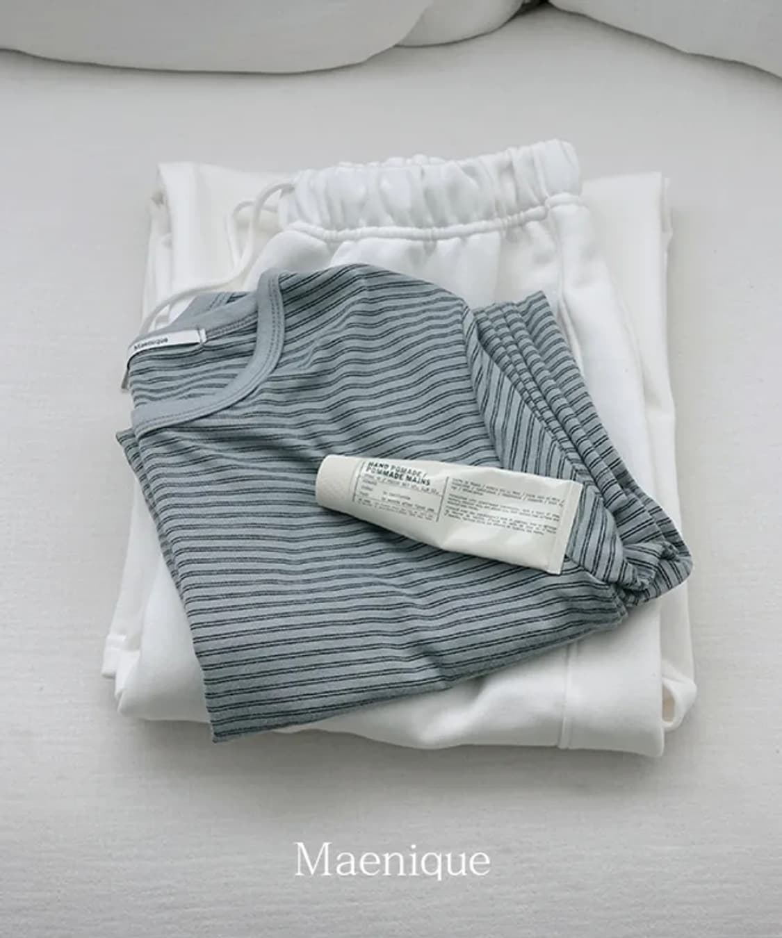 매니크 네브이 스트라이프 긴소매 티셔츠 상품이미지3