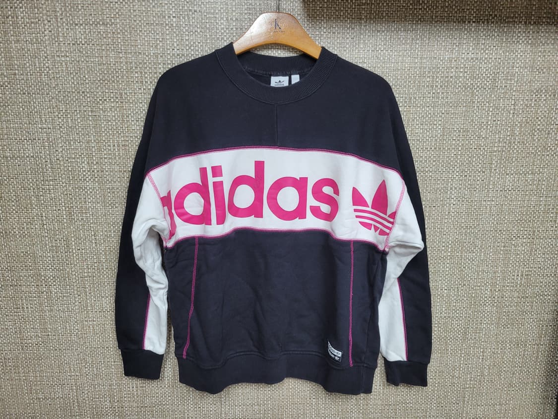 S 95사이즈 아디다스 빅로고 오버핏 맨투맨 상품이미지1