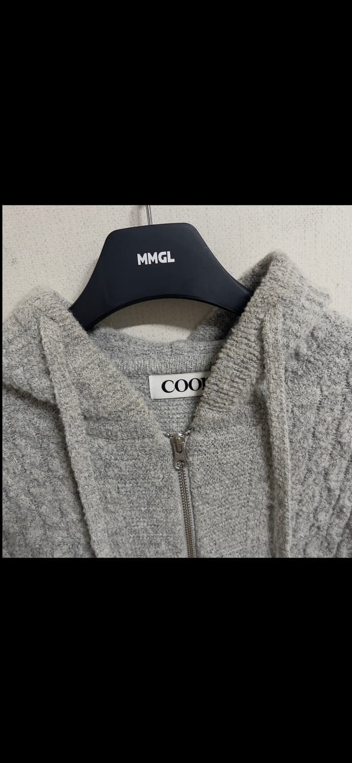 [M] 쿠어 링구사 케이블 후디드 집업 멜란지그레이 상품이미지5