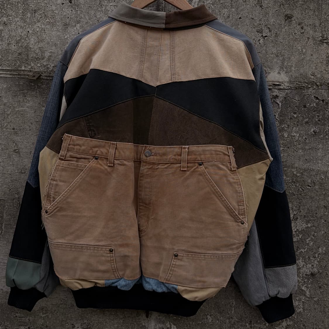 칼하트 리메이크 패치워크 워크 자켓 L 0206 상품이미지7