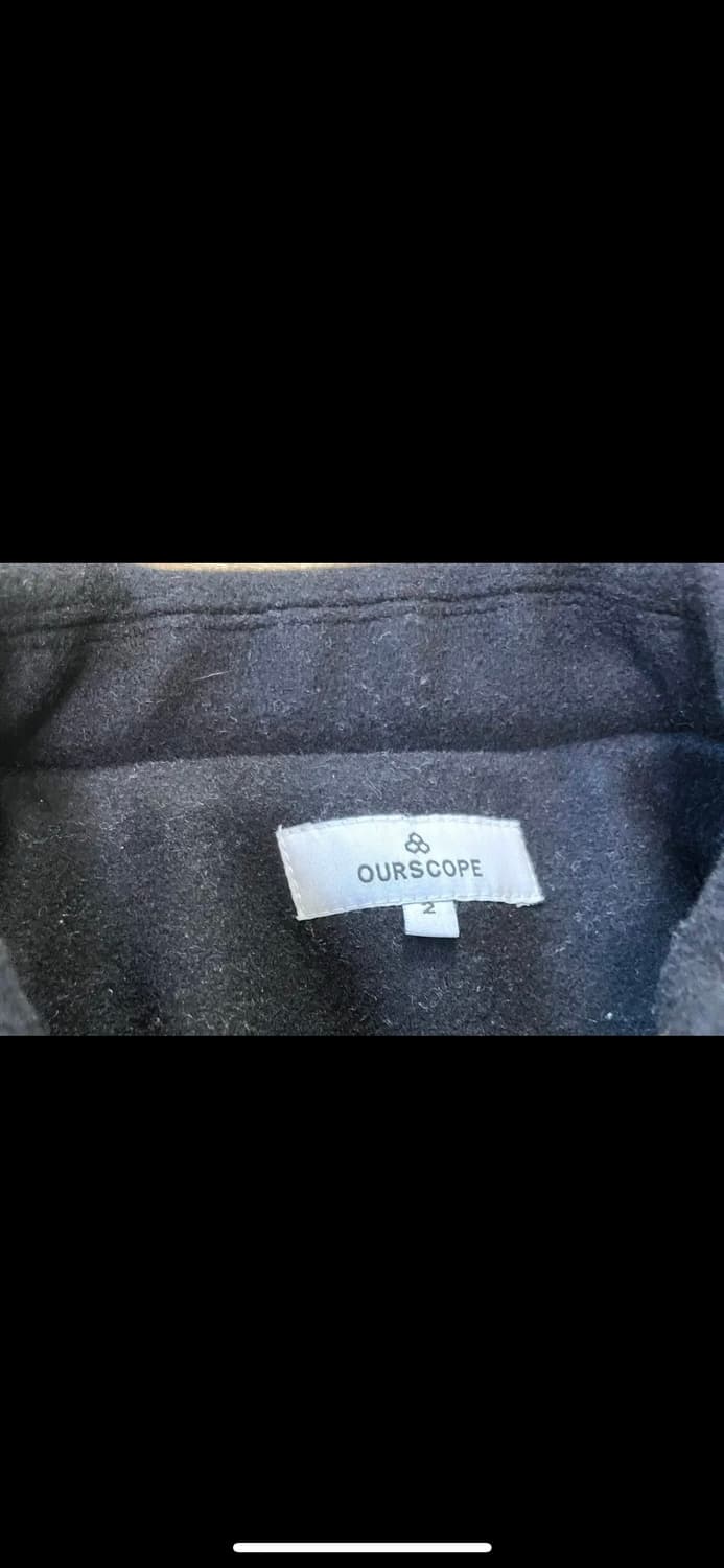 아워스코프 집업 울 자켓 블랙 2 상품이미지3