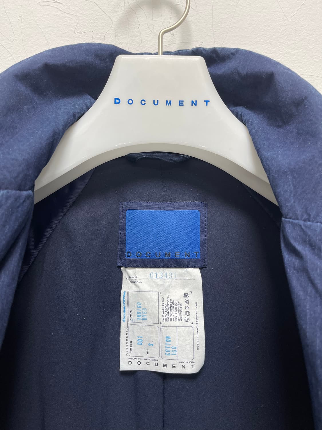 Document Indigo Padded Coat S 상품이미지6