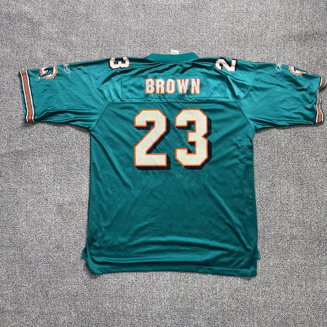 리복 NFL 마이애미 돌핀스 23 브라운 럭비져지 상품이미지3