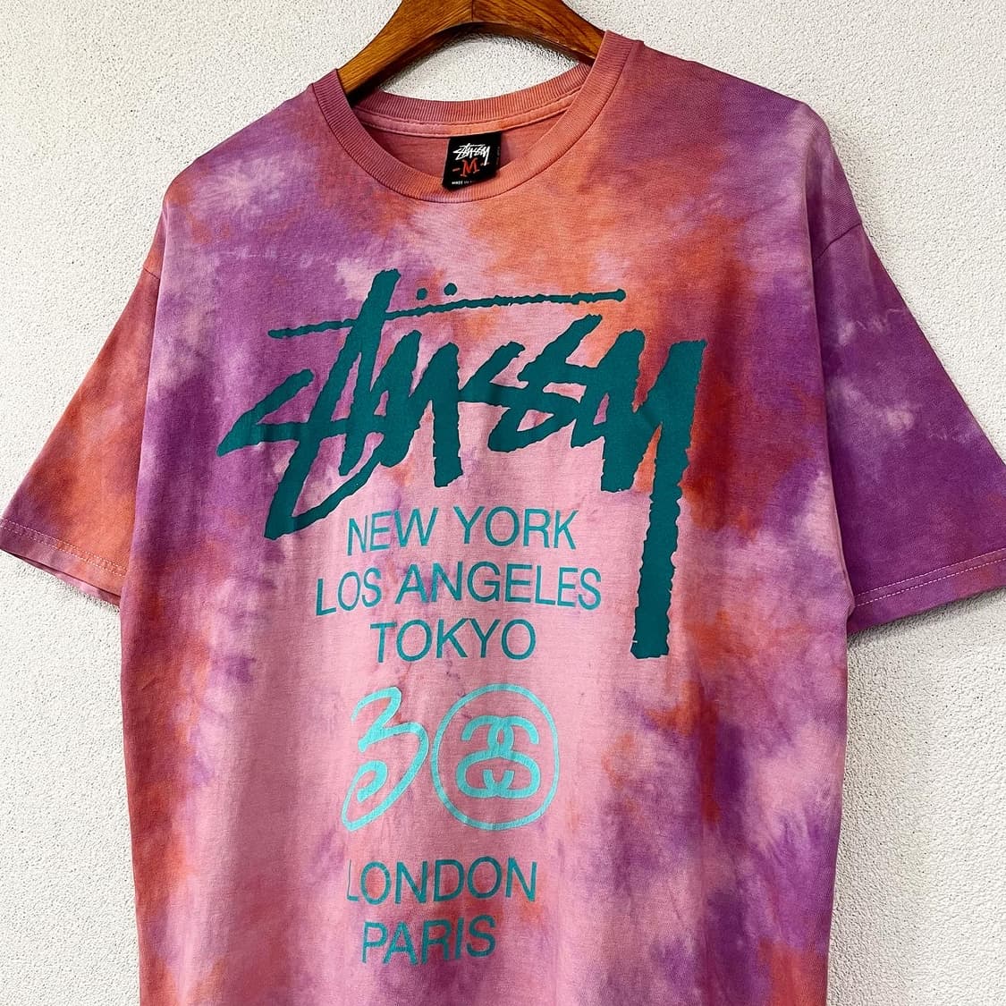 Stussy World Tour tie-dye Tee 후루츠패밀리