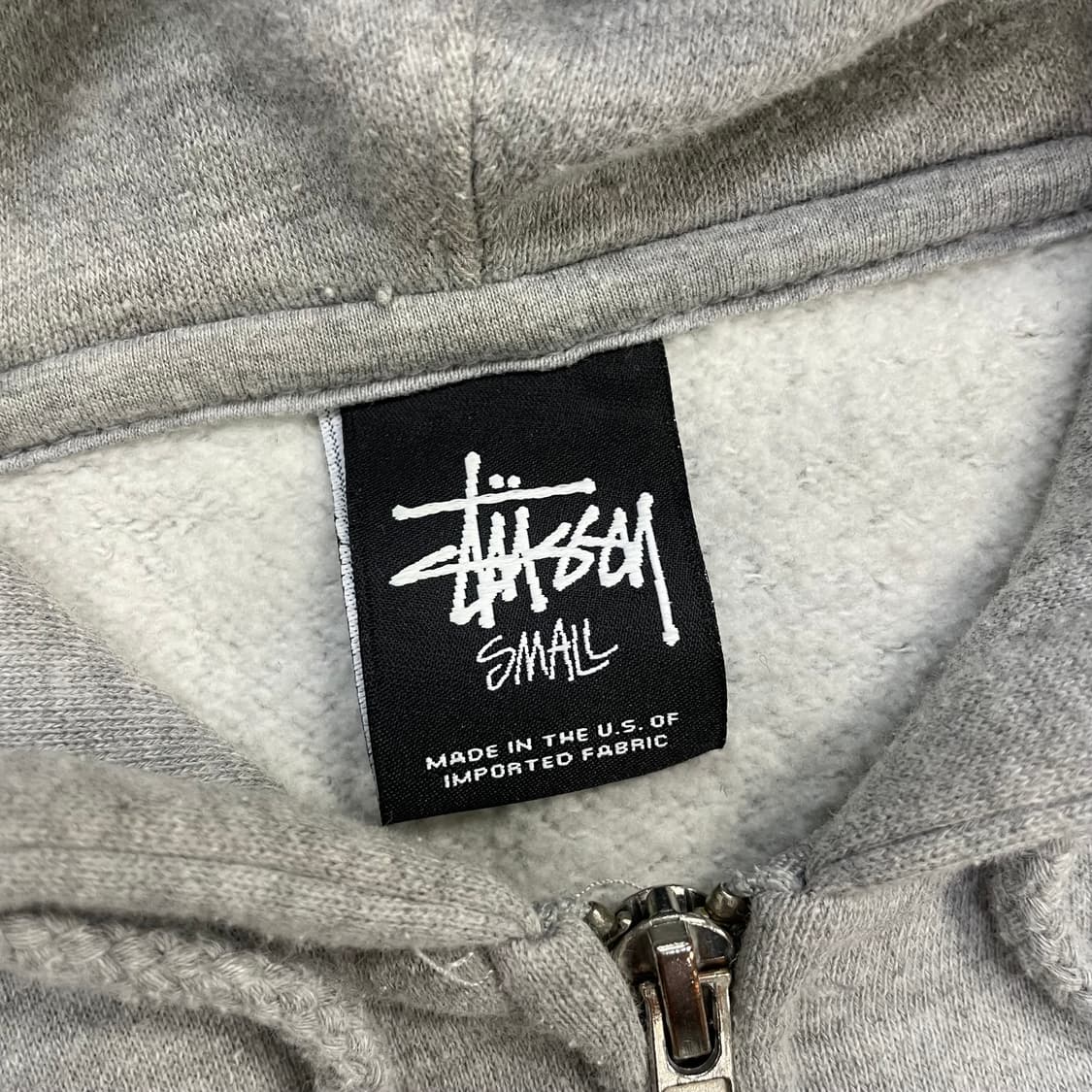 스투시 Stussy 멀티 로고 후드집업 그레이 상품이미지6