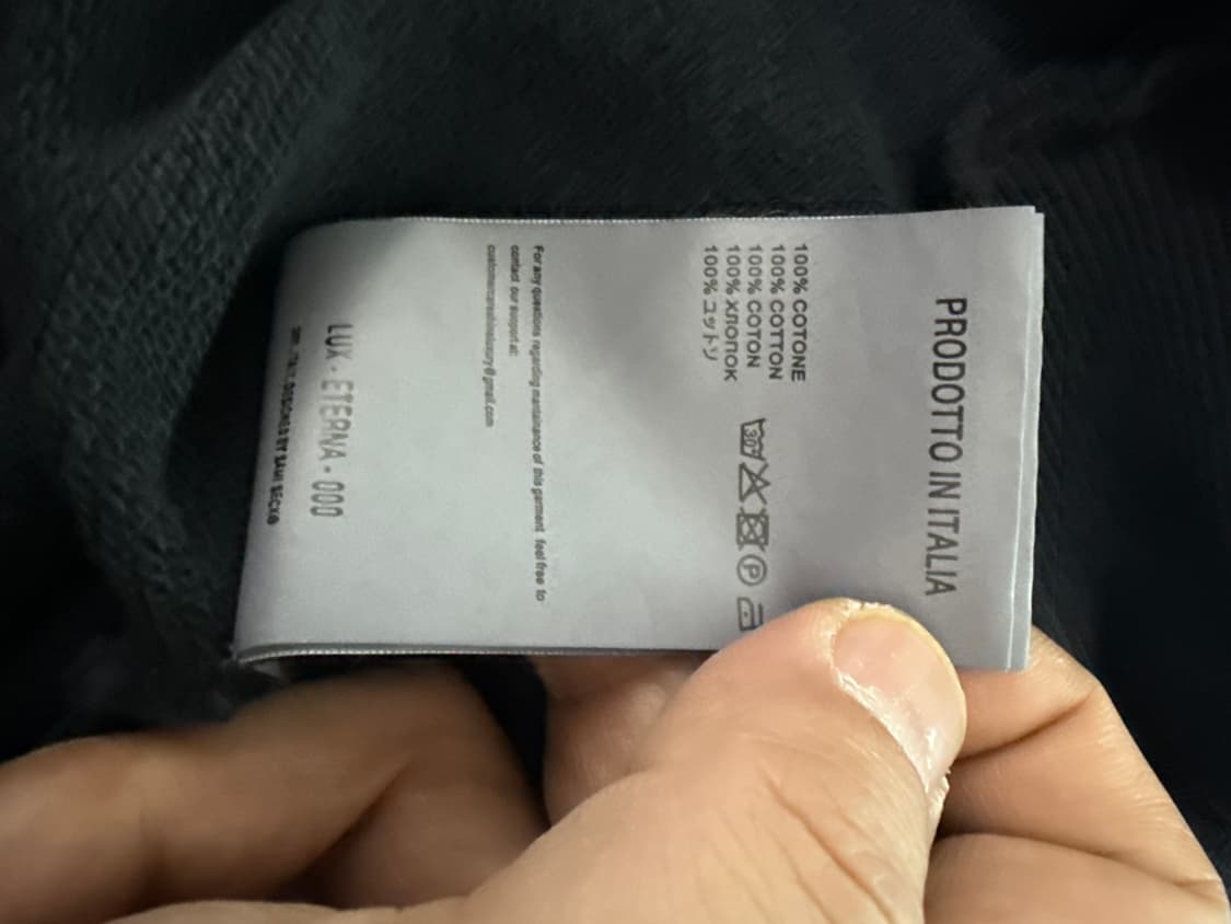 샤인 럭셔리 보조마네 인서티드 지퍼 후드 기모 티셔츠 상품이미지10