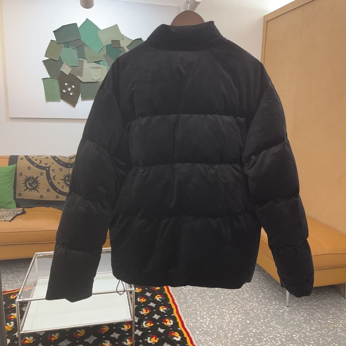 프리즘웍스 빈티지 모던시크 벨벳 패딩 L C07920 상품이미지4