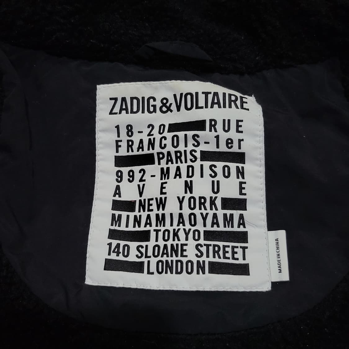 (여성) 쟈딕앤볼테르 사이드 로고 패딩 블랙 (XS) 상품이미지6