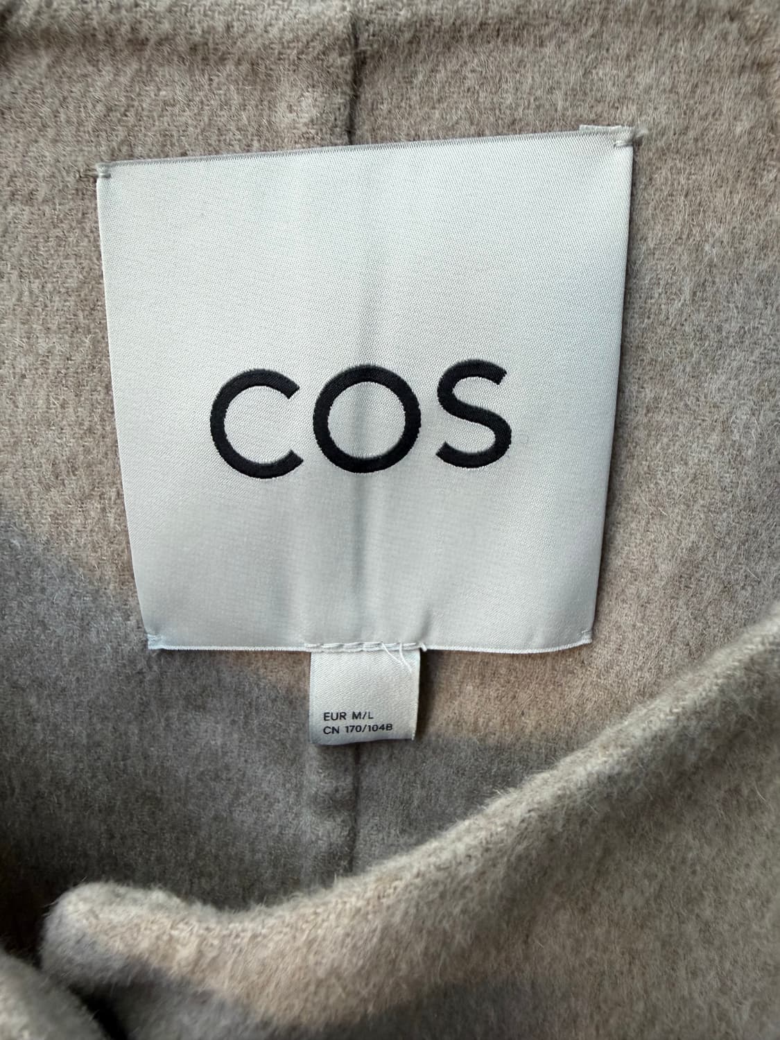 정품) COS 코스 베이지색 크롭자켓 M/L 상품이미지7