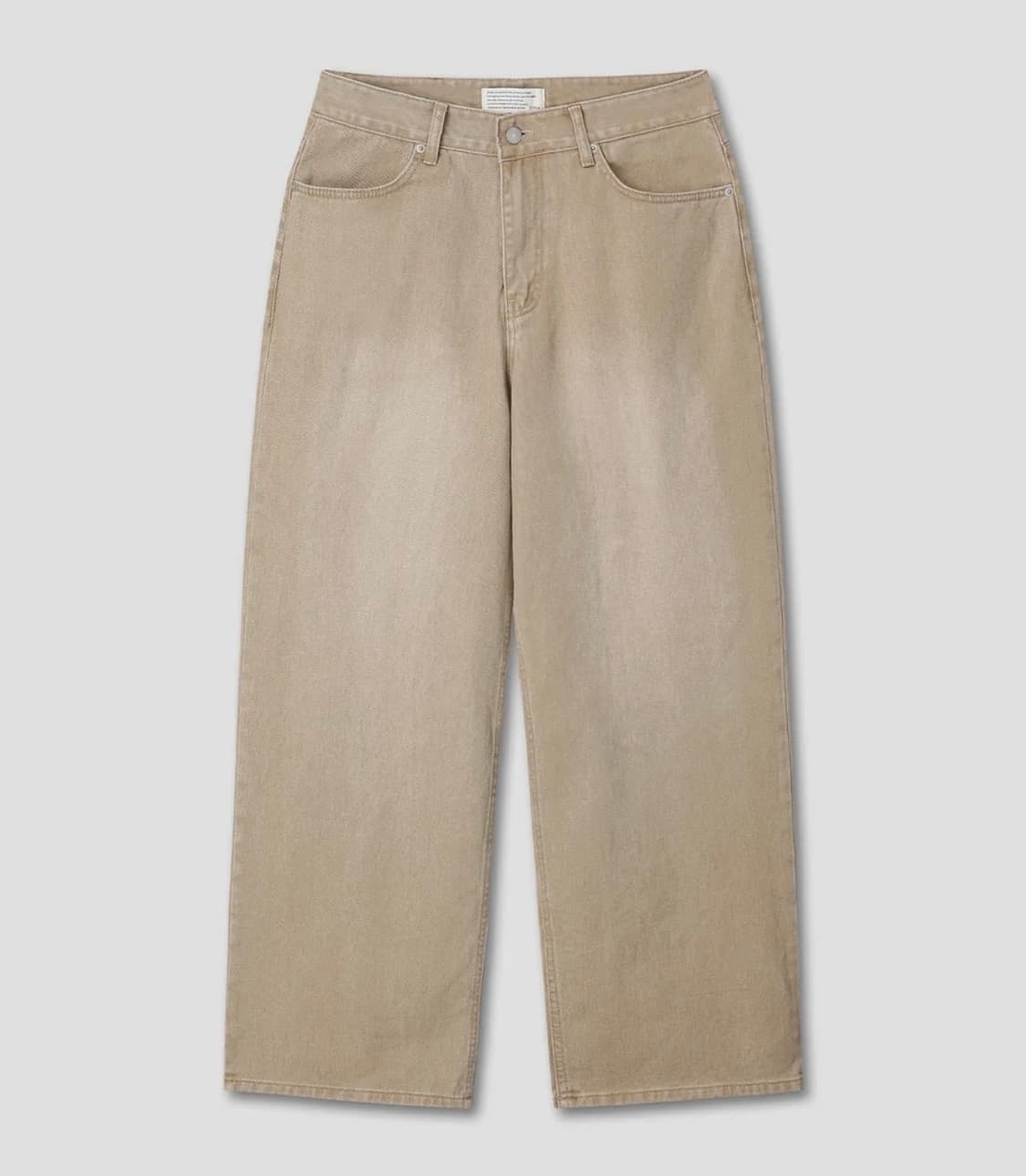 다이브인 루즈드 와이드 데님 베이지 0사이즈 상품이미지2