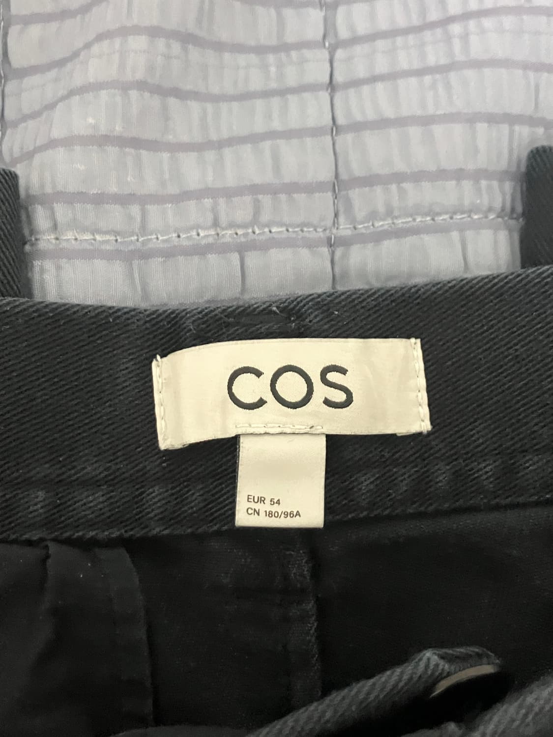 (54/XL) COS 코스 와이드 코튼 팬츠 네이비 상품이미지3