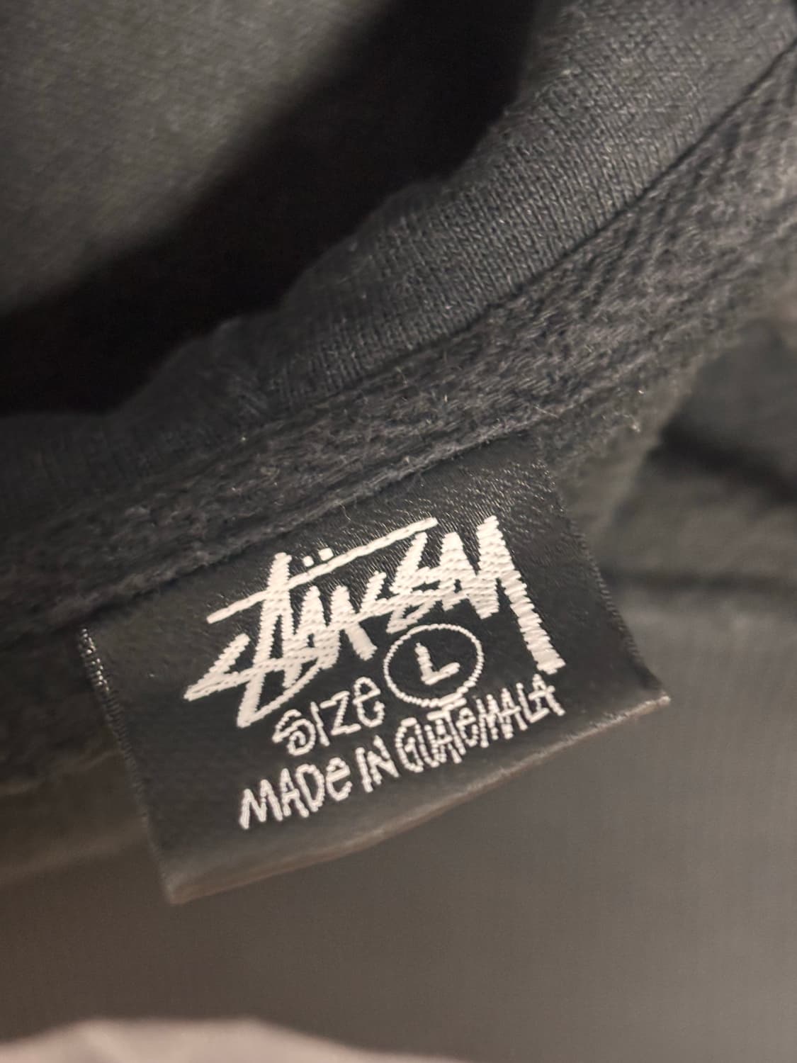 [L] 정품 스투시 베이직 로고 후드집업 블랙 상품이미지6