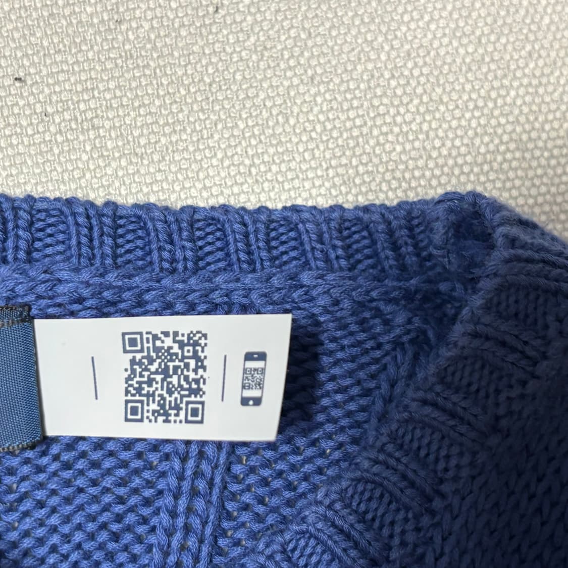 S 폴로랄프로렌 블루 포니 여성용 스트라이프 케이블 니트 상품이미지5