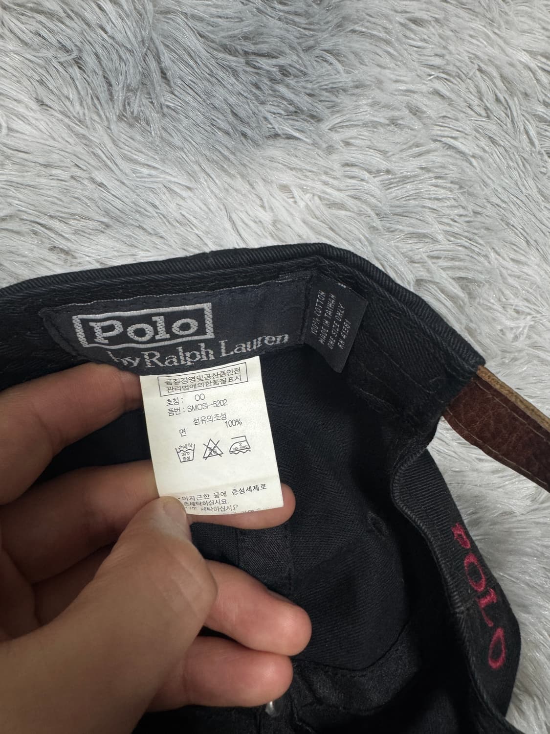 폴로 볼캡 블랙 상품이미지3