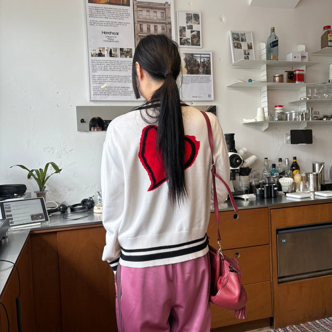 비비안웨스트우드 실크 블랜드 멀티 패치 가디건 상품이미지2