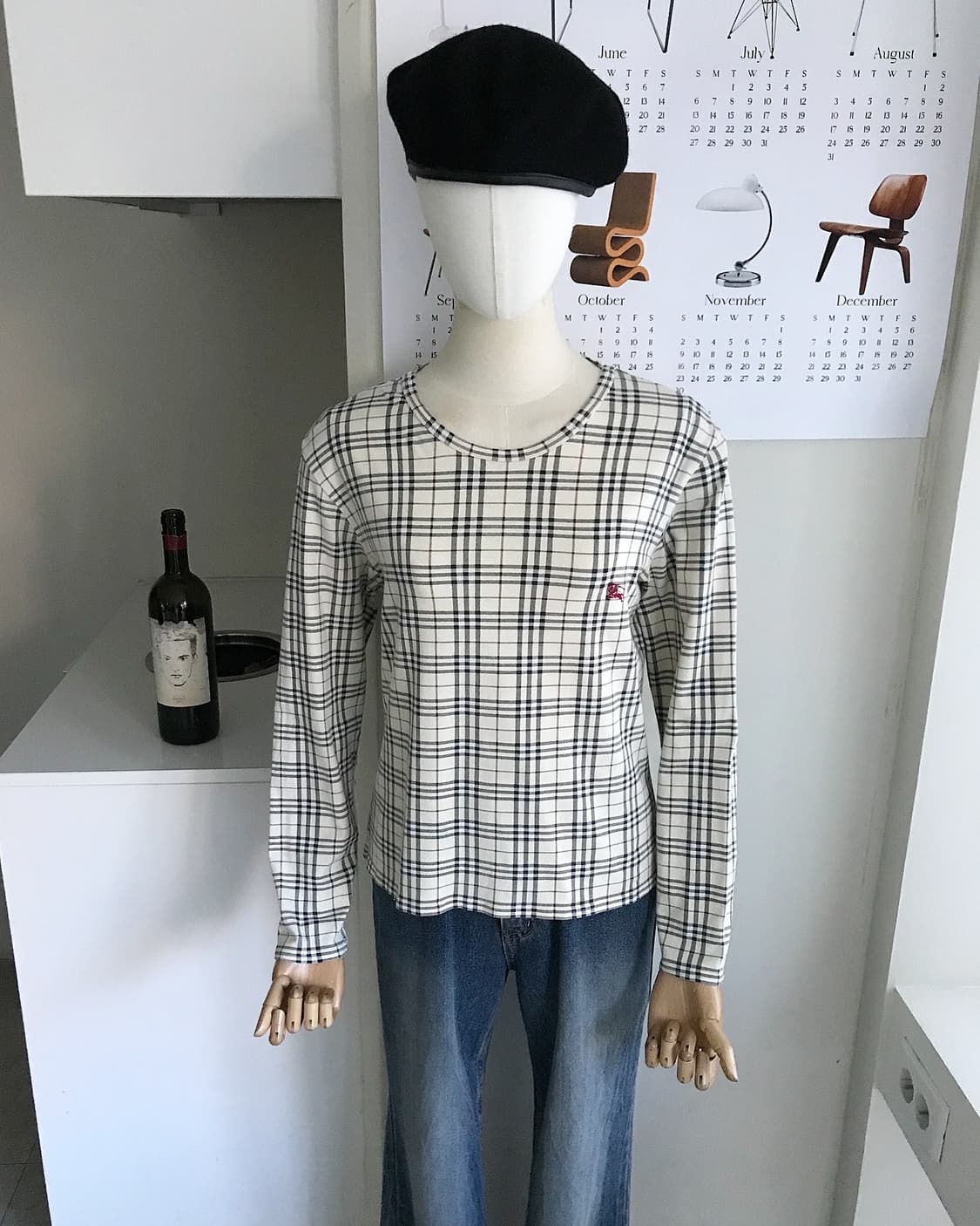 버버리 로고 노바체크 긴팔티 상품이미지6