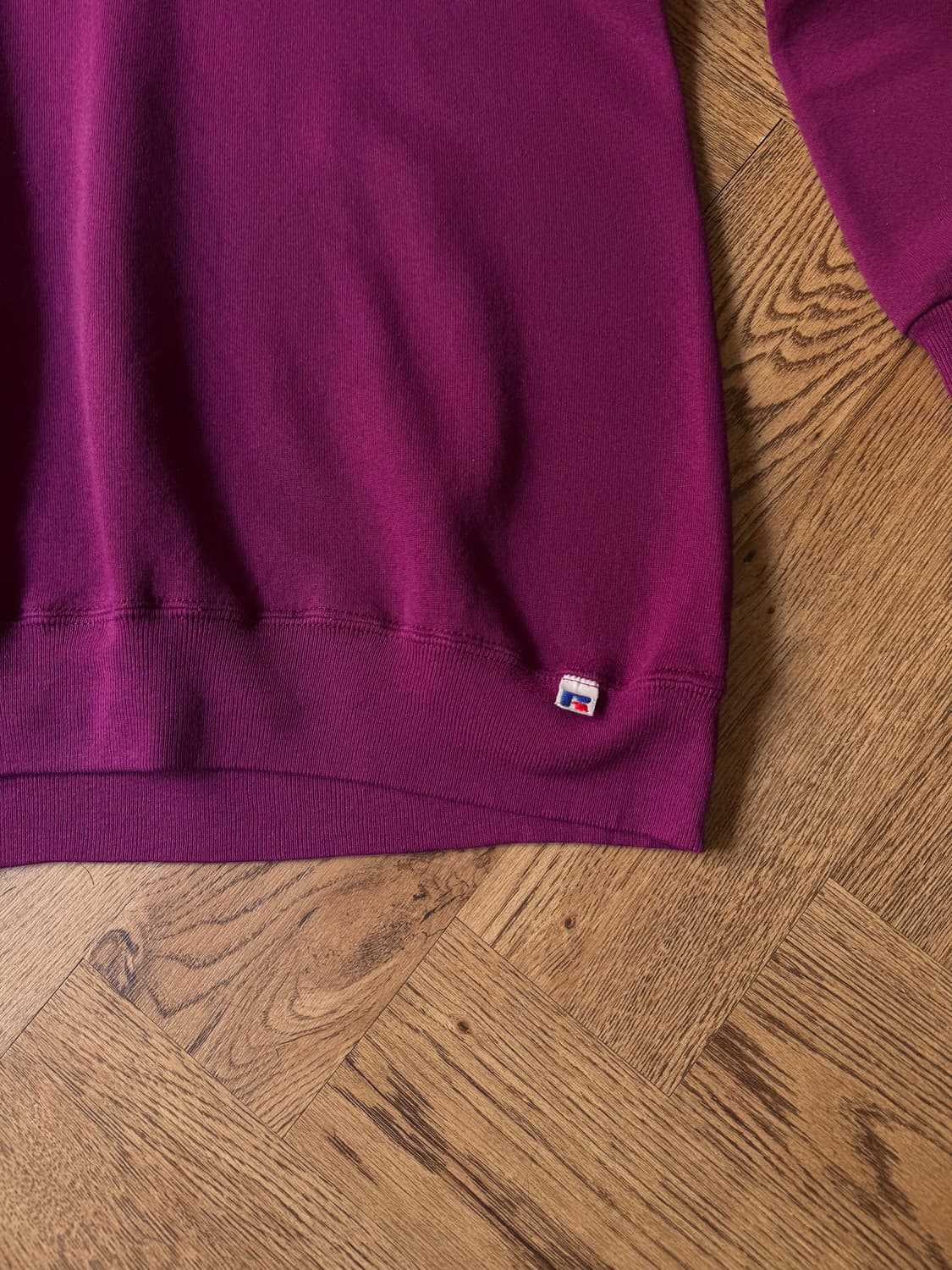[XL]90's 러셀 Made in USA 플럼 플레인 스웻셔츠 상품이미지3