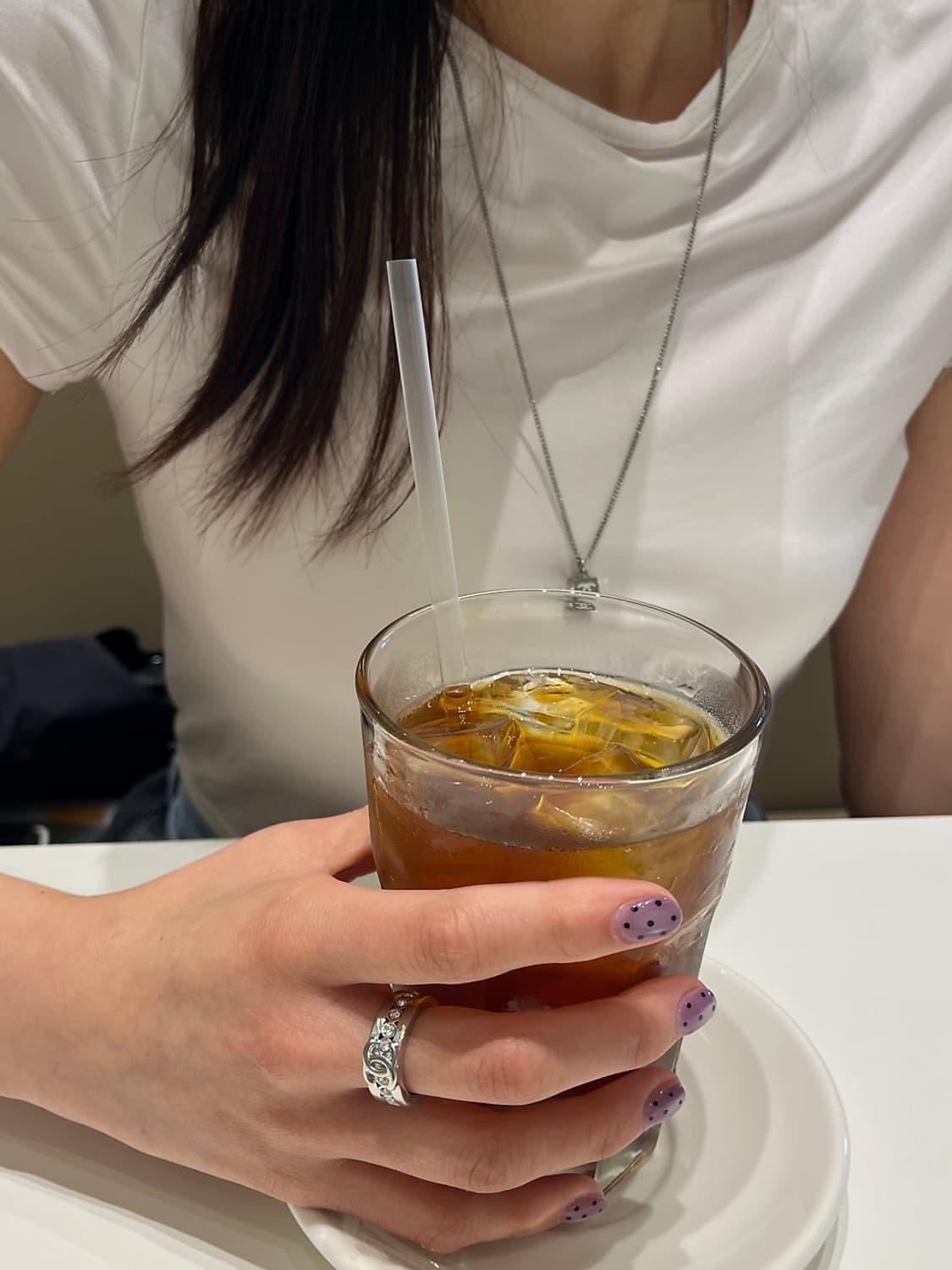 샤넬 정품 업사이클링 CC 크리스탈 실버 반지 링 ​ 상품이미지5