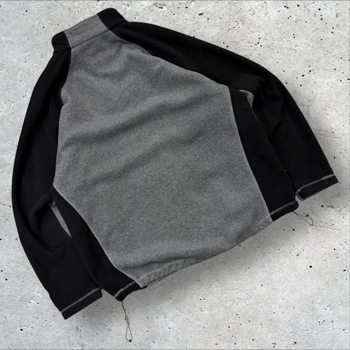 [L] 챔피온 블랙/그레이 후리스 풀집업 자켓 D82 상품이미지2