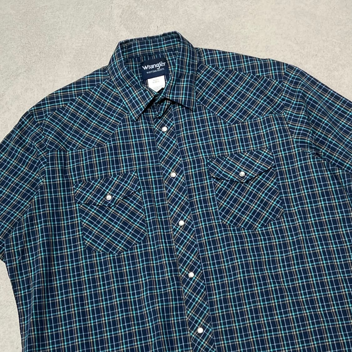 랭글러 투포켓 체크하프셔츠 s10515 상품이미지3