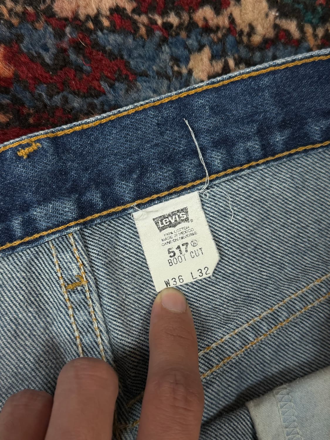 90’s 빈티지 리바이스 517 부츠컷 리바이스 청바지 상품이미지9