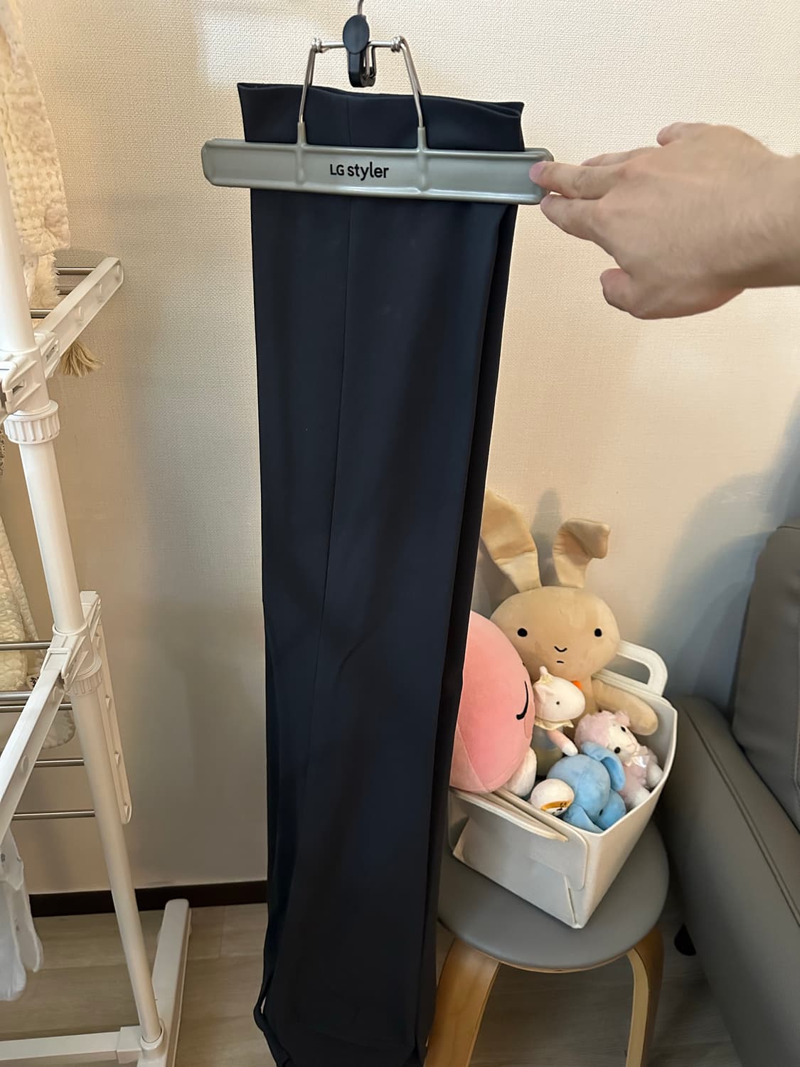 무탠다드 세미와이드 슬랙스 30 블루그레이 상품이미지1