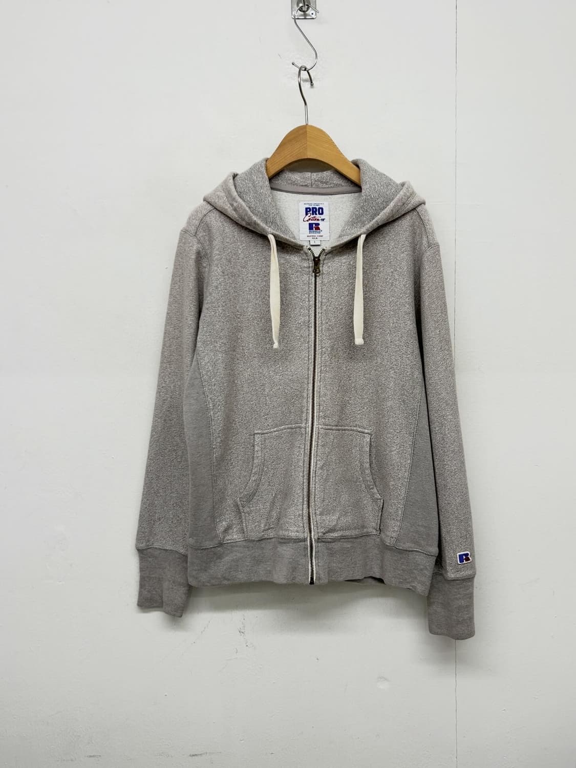 Russell Athletic 후드 집업 그레이 상품이미지1