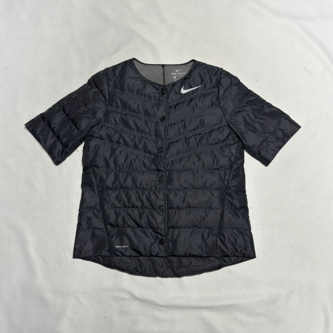 S 나이키 에어로로프트 블랙 하프 경량패딩 상품이미지2