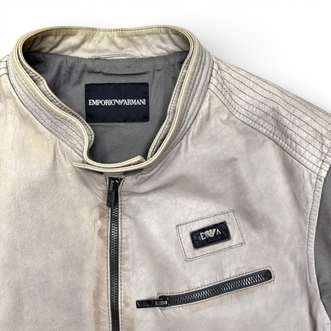 2007 엠포리오 아르마니 레더 바이커 자켓 상품이미지3