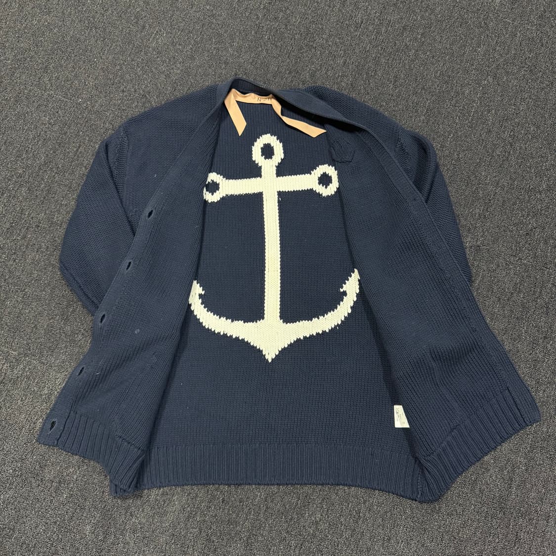 N21 앵커 모티프 니트 가디건  상품이미지5